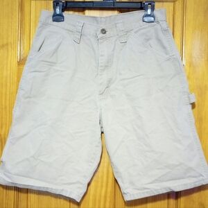 Men's Wrangler Tan Cargo Shorts Relaxed Fit, Size 30